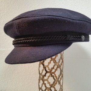 ELBSEGLER ORIGINAL DARK BLUE WOOL VISOR CAP